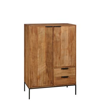 Wandkast Darby Naturel - 85x125x45 cm - Afbeelding 1