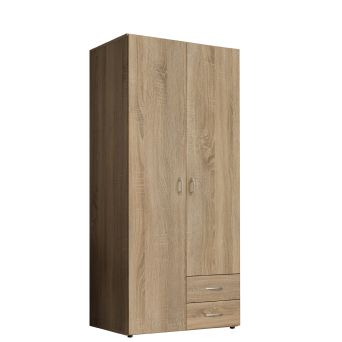 Kledingkast Baarlo Naturel - 81x176x51 cm - Afbeelding 1