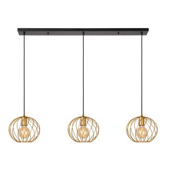 Lucide Hanglamp Danza Goud - 3 x E27 - 130 cm breed - Afbeelding 1