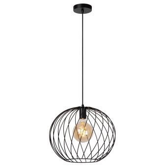 Lucide Hanglamp Danza Zwart - E27 - Ø 40 cm - Afbeelding 1