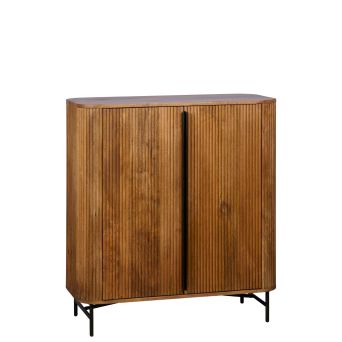 Wandkast Rego Bruin - 90x100x40 cm - Afbeelding 1