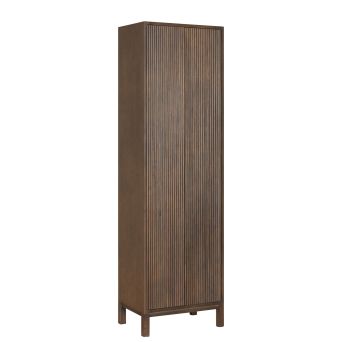 Wandkast Tomar Bruin - 60x200x40 cm - Afbeelding 1