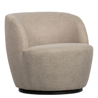 WOOOD Draaifauteuil Serra Naturel - Afbeelding 1