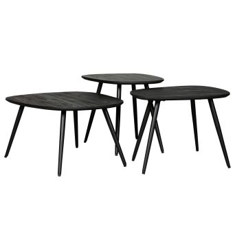 Salontafel Comporta Zwart - set 2 stuks