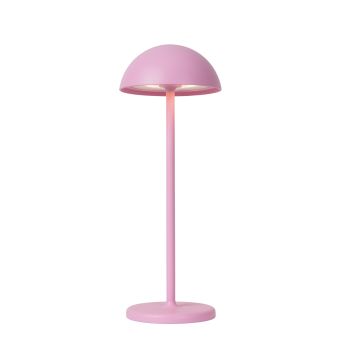 Lucide Oplaadbare Tafellamp Joy Roze - LED - 32 cm hoog - Afbeelding 1