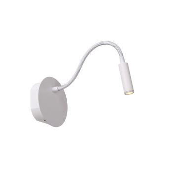 Lucide Oplaadbare Wandlamp Jolijn Wit - LED - Ø 11 cm - Afbeelding 1