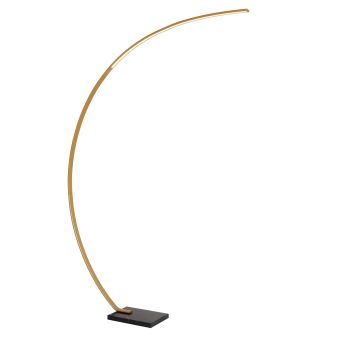 Lucide Booglamp Curve Goud - LED - 192 cm hoog - Afbeelding 1