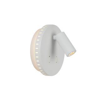 Lucide Wandlamp Bentjer Wit - LED - Ø 14 cm