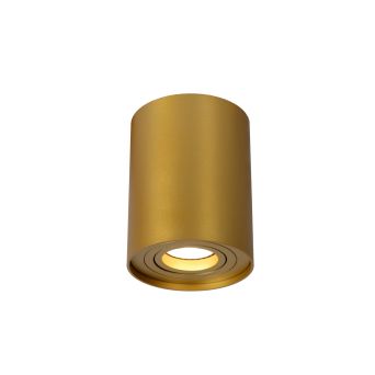 Lucide Plafondspot Tube Goud - GU10 - Ø 10 cm - Afbeelding 1