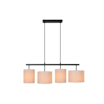 Lucide Hanglamp Maya Beige - 4 x E27 - 107 cm breed - Afbeelding 1