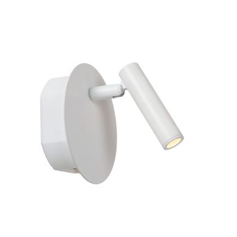 Lucide Oplaadbare Wandlamp Jolijn Wit - LED - Ø 10 cm - Afbeelding 1