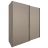 Kledingkast Bermeo Taupe - 225x222x68 cm - Afbeelding 1