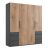 Kledingkast Oss Naturel - 200x236x58 cm - Afbeelding 1