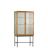 Vitrinekast Salon Naturel - 80x155x42 cm - Afbeelding 1