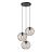 Lucide Hanglamp Danza Zwart - 3 x E27 - Ø 50 cm - Afbeelding 1