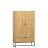 WOOOD Wandkast Silas Naturel - 85x149x36 cm - Afbeelding 1