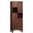 WOOOD Wandkast Staes Bruin - 75x210x45 cm - Afbeelding 1