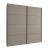 Kledingkast Aalst Taupe - 180x210x65 cm - Afbeelding 1