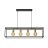 Lucide Hanglamp Ruben Zwart - 4 x E27 - 92 cm breed - Afbeelding 1