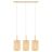 Lucide Hanglamp Corina Beige - 3 x E27 - 90 cm breed - Afbeelding 1