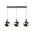 Lucide Hanglamp Julius Zwart - 3 x E27 - 105 cm breed - Afbeelding 1