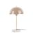 Leitmotiv Tafellamp Waved Dome Taupe - E27 - 56 cm hoog - Afbeelding 1